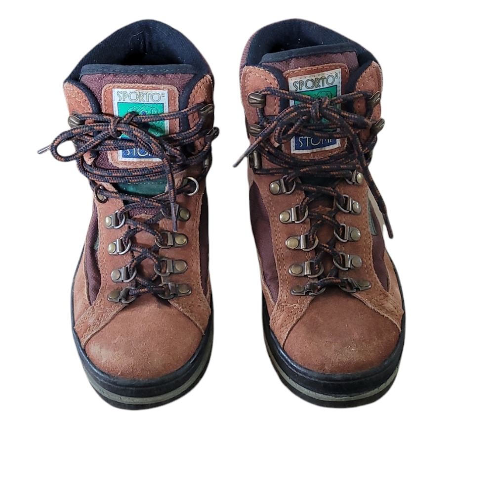 Sporto Stomp Women's Vintage Hiking Boots Sz 7M
